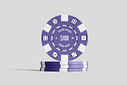 Casino Chips Mockup - 6 views, an Advertising Mockup by Illusiongraphic (Thumbnail 5 of 18)