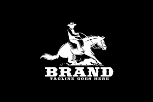 Reining Horse Logo