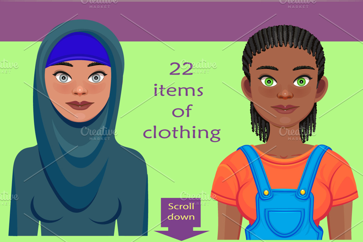 Girl avatar creator (AI), a Person Illustration by Mandarinkas art (Photo 10 of 10)