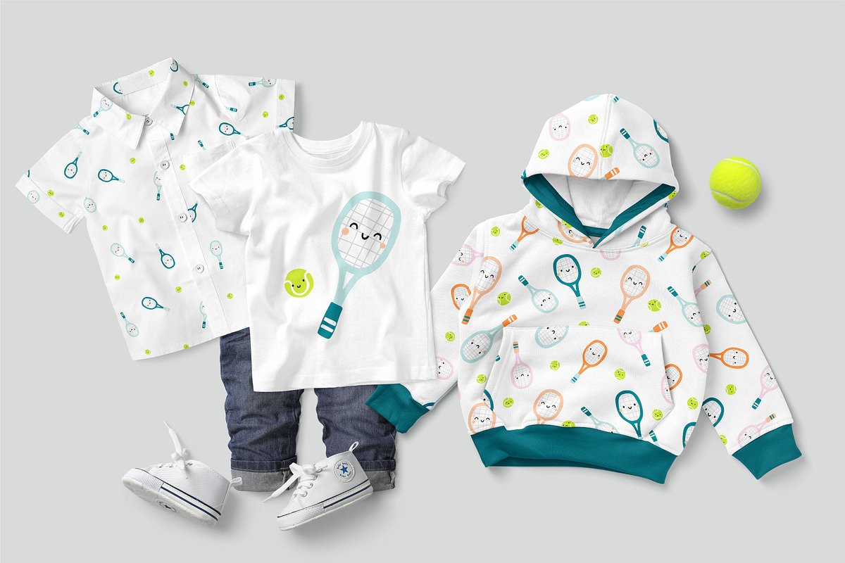Tennis, a Pattern Graphic by SurfaceStories (Photo 5 of 8)