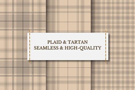 Warm Brown Tartan Pattern, a Pattern Graphic by wind mill