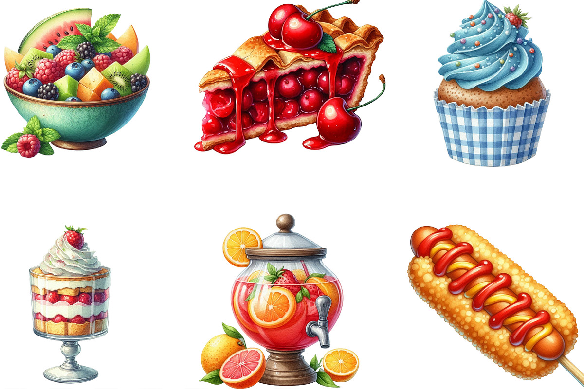 Outdoor Party Food PNG, an Illustration by Designking (Photo 3 of 4)