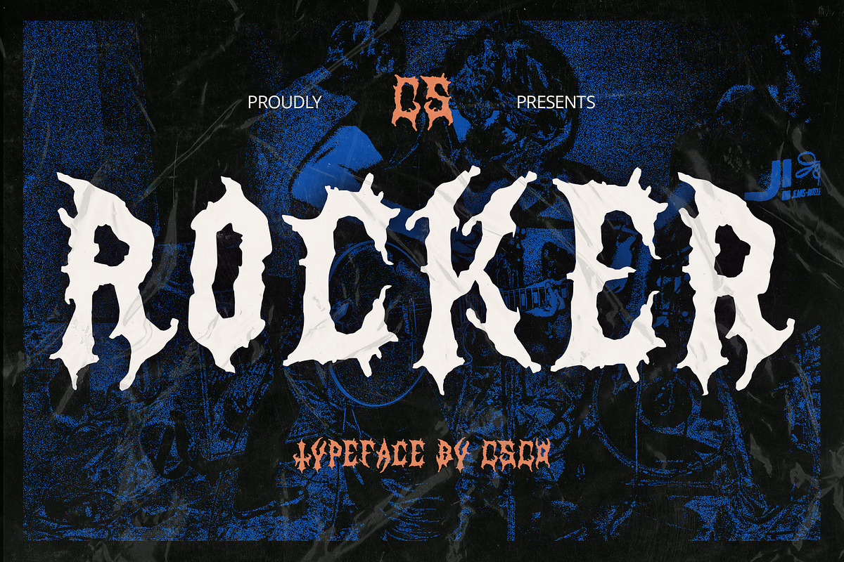CS Rocker – Black Metal Font, a Blackletter Font by Craft Supply Co. (Photo 1 of 8)