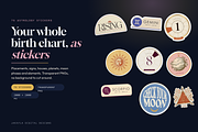75 Birth Chart Astrology Stickers, an Object Illustration by Jakayla Digital Co (Thumbnail 1 of 18)
