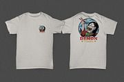 Japanese Demon Eating Ramen Emblem, a Branding & Logo Template by Judsart (Thumbnail 2 of 3)