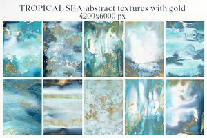 TROPICAL SEA Watercolor Ocean Animal