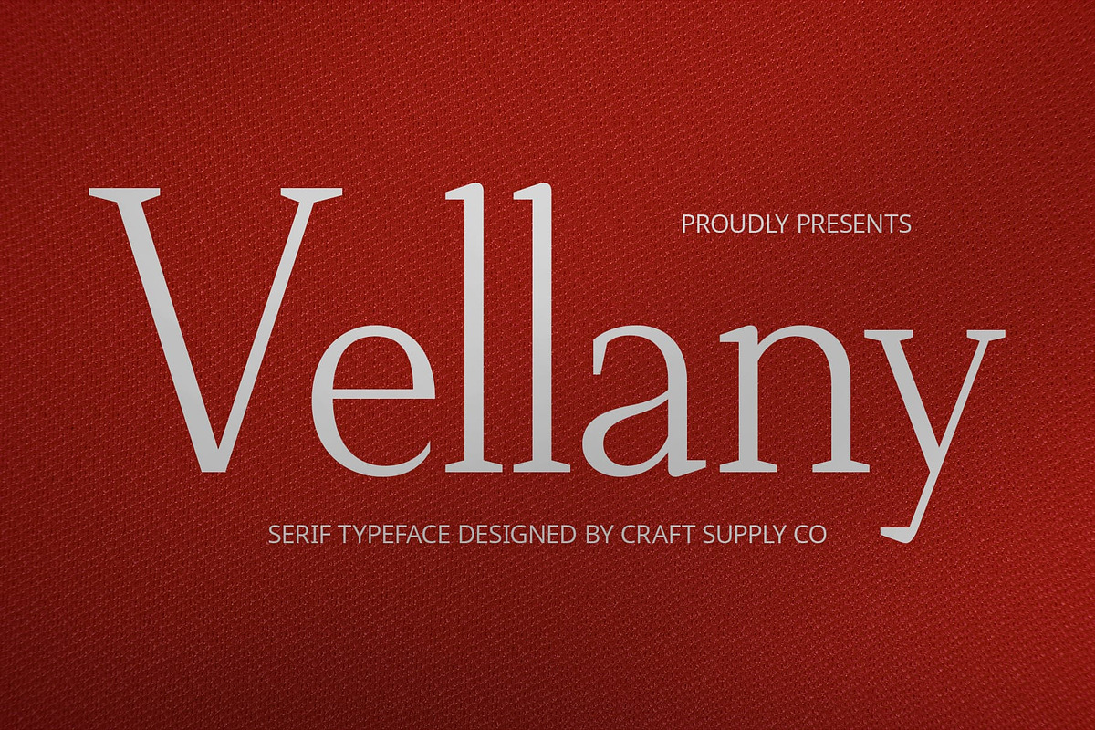 Vellany – Serif Typeface, a Serif Font by Craft Supply Co. (Photo 1 of 8)