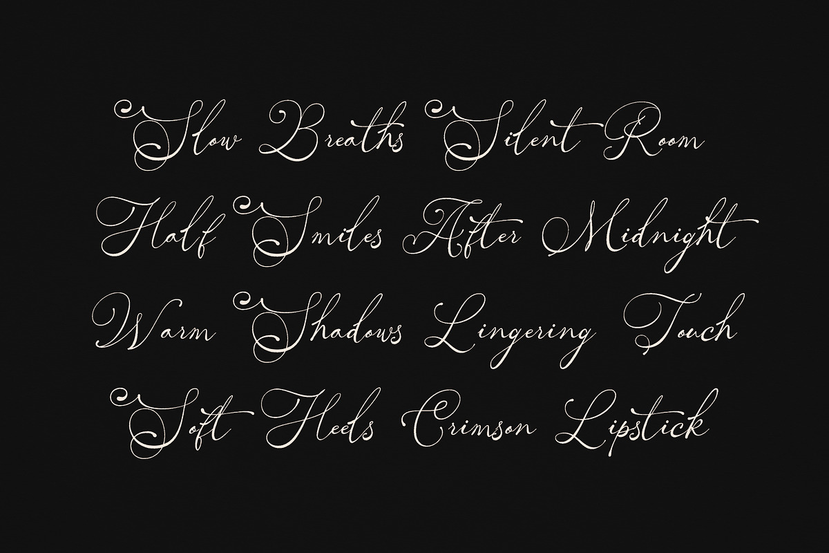 Serenité Gratia - Calligraphy Script, a Script Font by Inviline.co (Photo 5 of 10)