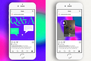 Instagram Social Media CANVA Neon, a Social Media Template by Vermeulen Design Studio (Thumbnail 3 of 8)