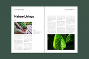 Botanic Green Nature Magazine, a Magazine Template by DesignCrest (Thumbnail 9 of 14)
