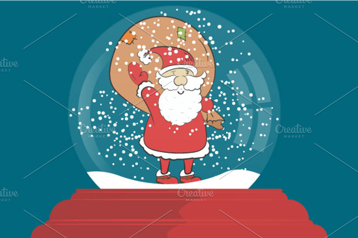 SET Snow globe - Christmas toy, a Decorative Illustration by pashigorov (Photo 9 of 12)