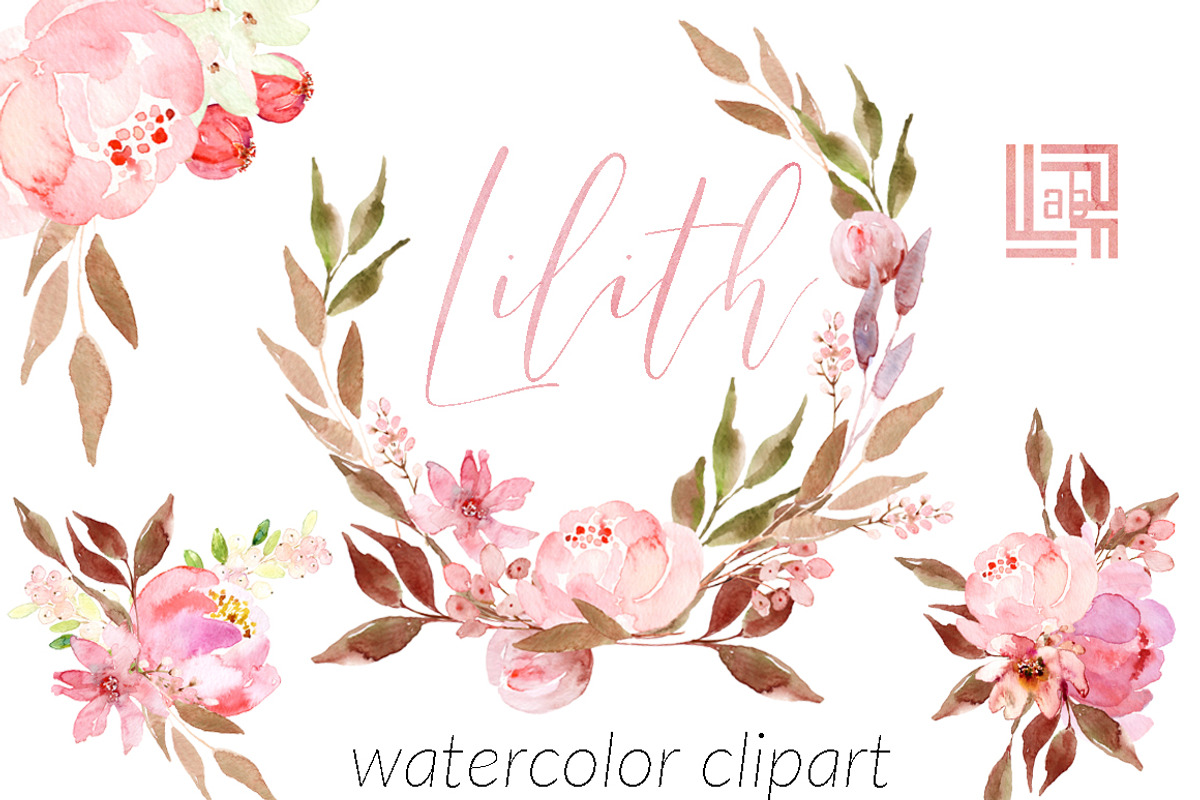 Lilith. Watercolour flowers, a Texture Illustration by LABFcreations (Photo 1 of 8)