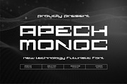 Apech Monoc || Technology Font, a Sans Serif Font by Idea Studio (Thumbnail 1 of 5)