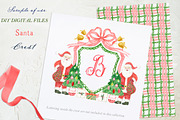 Santa Christmas Watercolor Crest, a Graphic by LABFcreations (Thumbnail 2 of 4)