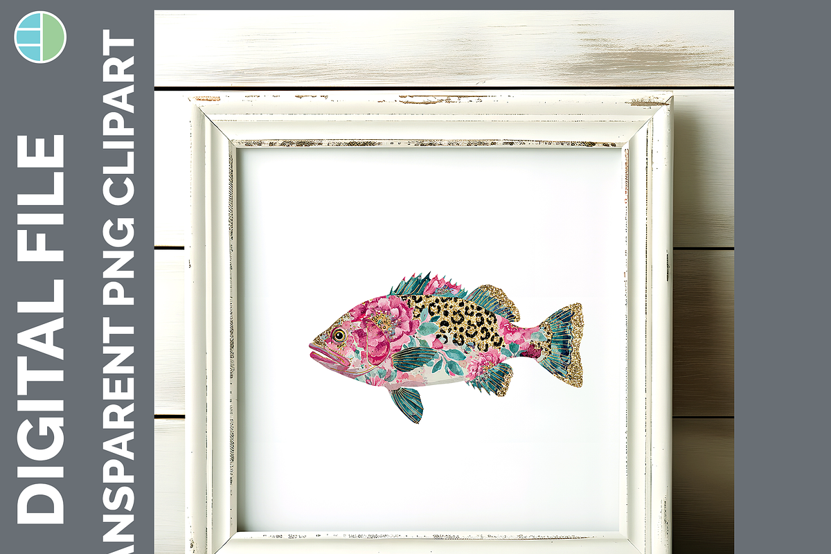 Preppy Fish Clipart Bundle, 22 PNG, an Animal Illustration by Enliven Designs (Photo 6 of 8)