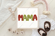 Christmas Mama Faux Crochet PNG, an Illustration by CraftArtStudio (Thumbnail 4 of 4)