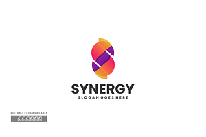Synergy Gradient Colorful Logo, a Branding & Logo Template by ivan_artnivora