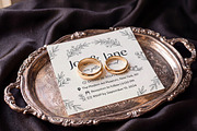 Square Wedding Invitation Mockup, an Advertising Mockup by Designer Dude (Thumbnail 1 of 2)