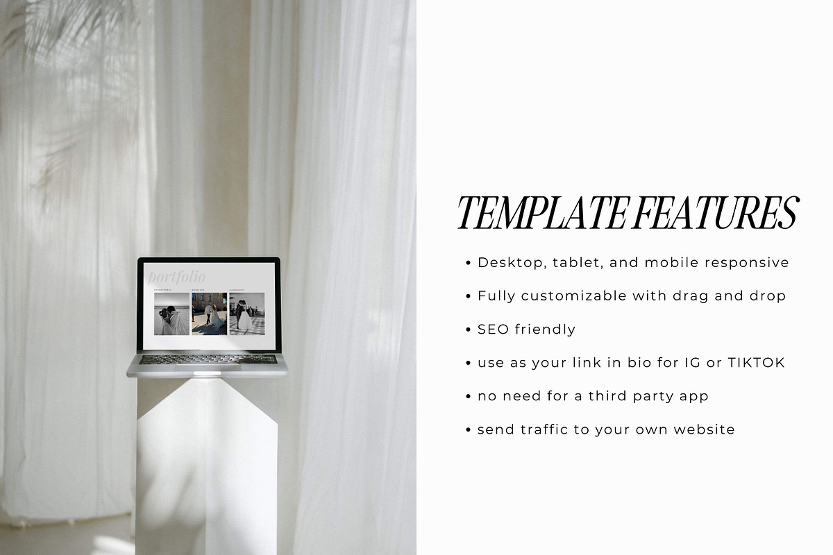 Showit Instagram Links Page Template, a Landing Page Template by Blush Created (Photo 2 of 15)