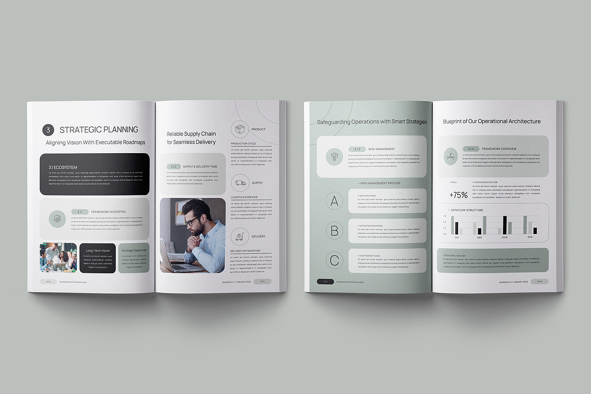 Modern White Paper Template, a Brochure Template by Designsoul14 (Photo 9 of 17)