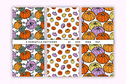 Pumpkin Patch vector pattern set, a Pattern Graphic by Palette Pursuit (Thumbnail 2 of 11)