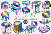 Holographic Drip Clipart, an Illustration by Designworld (Thumbnail 1 of 5)