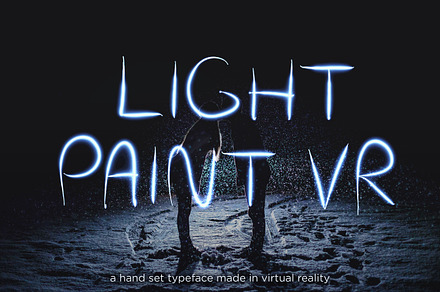 Light Paint VR Typeface