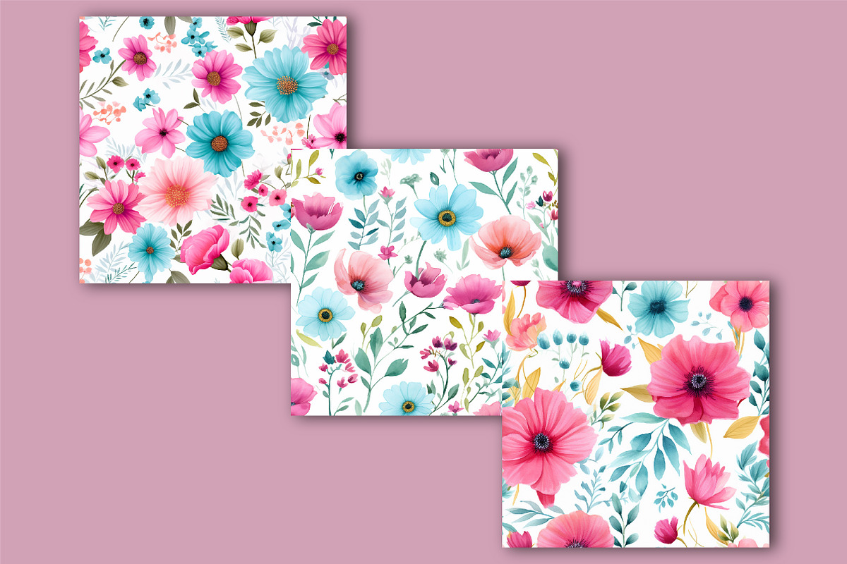 Summer Flowers Seamless Pattern, a Pattern Graphic by Artful Prints (Photo 6 of 7)