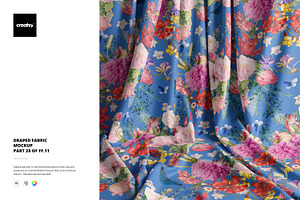 Draped Fabric Mockup Set (28/FFv.11), a Merchandise Mockup by creatsy5