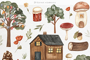Forest party. Watercolor birthday., an Animal Illustration by Ooh Lily (Thumbnail 12 of 16)
