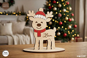 Christmas Reindeer Family SVG Bundle, a Decorative Illustration by svgocean (Thumbnail 8 of 13)