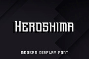 Heroshima - Modern Display Font, a Font by Mightyfire (Thumbnail 1 of 3)