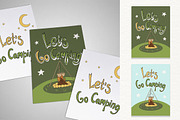 Camping & Hiking Poster Collection, a Seasonal Illustration by Mari_Caliart (Thumbnail 8 of 12)