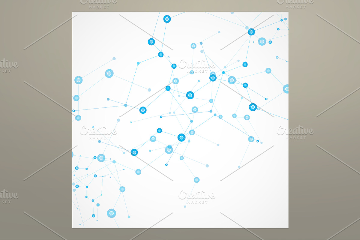 Vector network connection, a Pattern Graphic by Haisonok