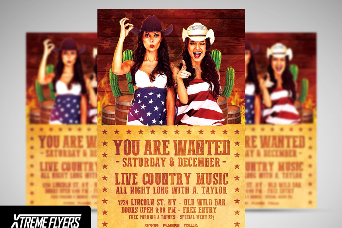 Country Flyer Template, a Flyer Template by XtremeFlyers (Photo 1 of 2)