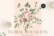 Blush Garden- Watercolor Floral set, a Texture Illustration by Grace Noboa Illustrations (Thumbnail 7 of 10)