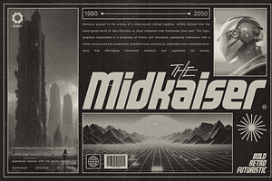 Midkaiser - Bold Futuristic Fonts