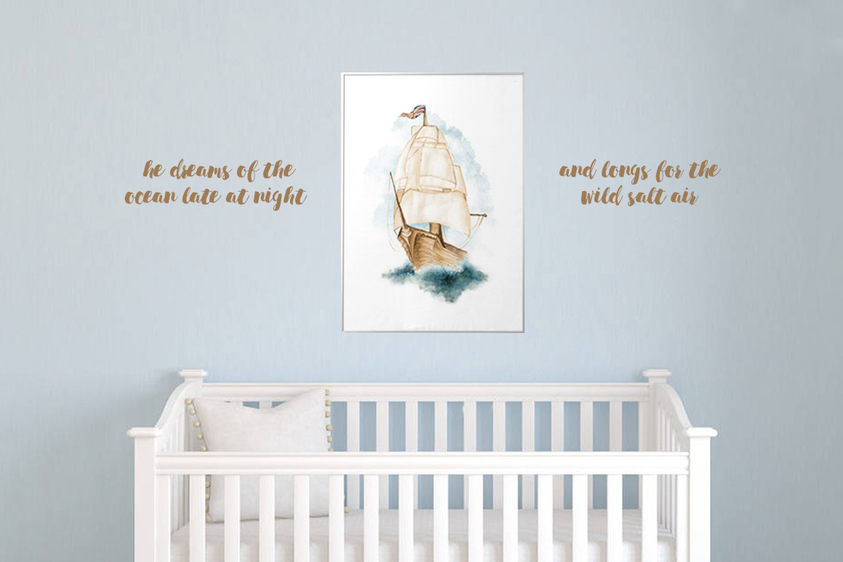 Watercolor Ship, an Illustration by Studio Meraki (Photo 2 of 2)
