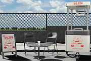 Mobile Coffee Cart Mockup, an Advertising Mockup by Dudukbersama (Thumbnail 2 of 3)