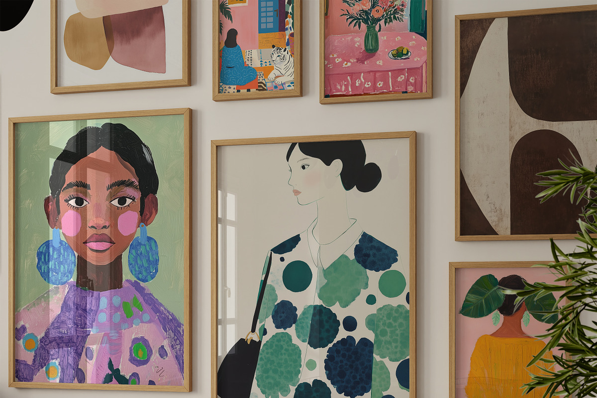 MODERN ART PRINTS GALLERY, a Background Graphic by Lana Elanor (Photo 3 of 12)