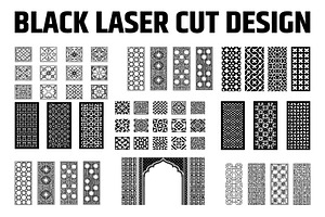 Modern Maze Style Laser Cut Patterns, an Illustration by jahid234