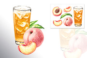 Ripe Peaches. Watercolor set, a Food Illustration by Daria Ustiugova (Thumbnail 18 of 23)