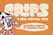 Crips a Bold Playful Font, a Sans Serif Font by Blankids Studio (Thumbnail 1 of 9)