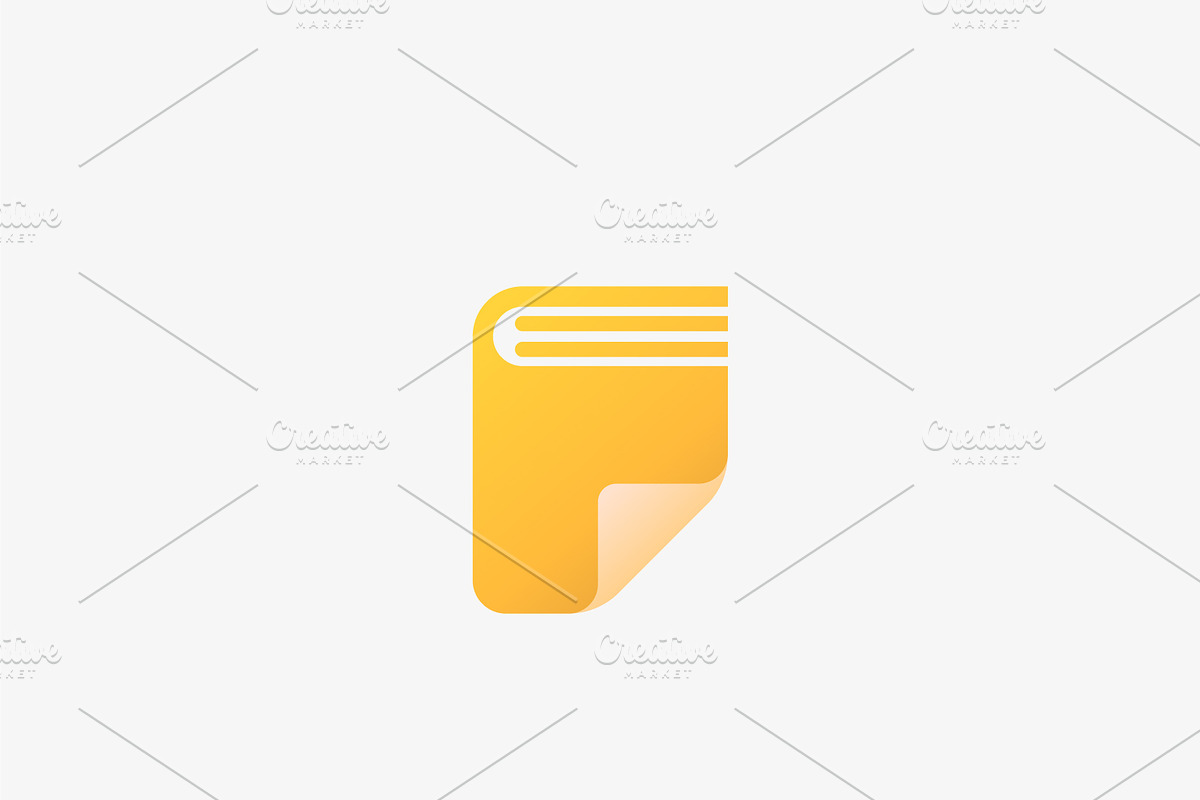 Abstract book vector logo, a Templates & Theme by Himalia1