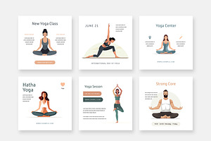 Social Templates For Yoga Masters, a Social Media Template by Filip Studio