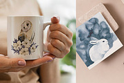 Watercolor clipart - White Christmas, a Seasonal Illustration by Artcard Watercolor (Thumbnail 16 of 16)