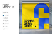 Office Wall Poster Mockup, an Advertising Mockup by graphypix (Thumbnail 2 of 4)