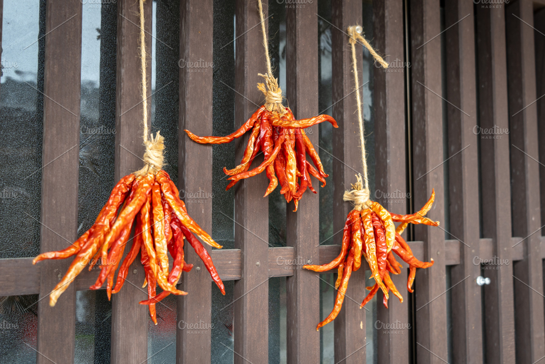 Drying chili peppers in Magome village on the Nakasendo trail, a Food & Drink Photo by GoodGoods