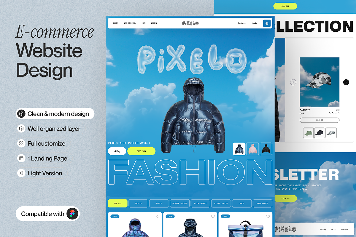 E-commerce Landing Page, a Templates & Theme by sajon.co