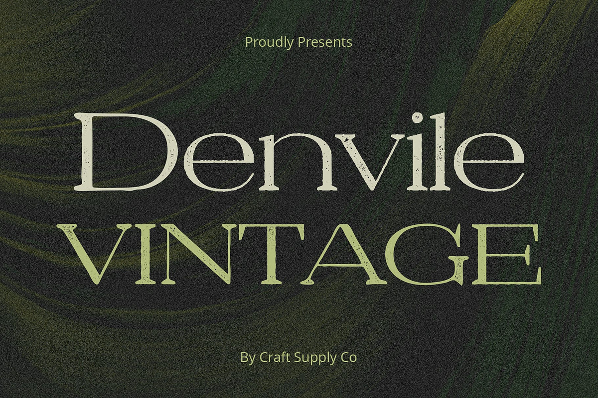 Denvile Vintage, a Serif Font by Craft Supply Co. (Photo 1 of 8)